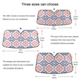 thumbnail image 5 of Yayeee Car Windshield Sun Shade Universal Fit Front Visor Protector, Mosaic Flowers Pattern, 5 of 8