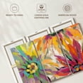 thumbnail image 6 of Elephant Stock Abstracted Petals I Wall Art - Horizontal Multi Panel Canvas - Living Room Wall Decor - Floral And Botanical Multi Panel - Orange And Pink Decor By Silvia Vassileva - 33" x 20", 6 of 8