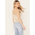 thumbnail image 4 of Shyanne Women's Lace Trim Satin Cami Taupe   US, 4 of 4