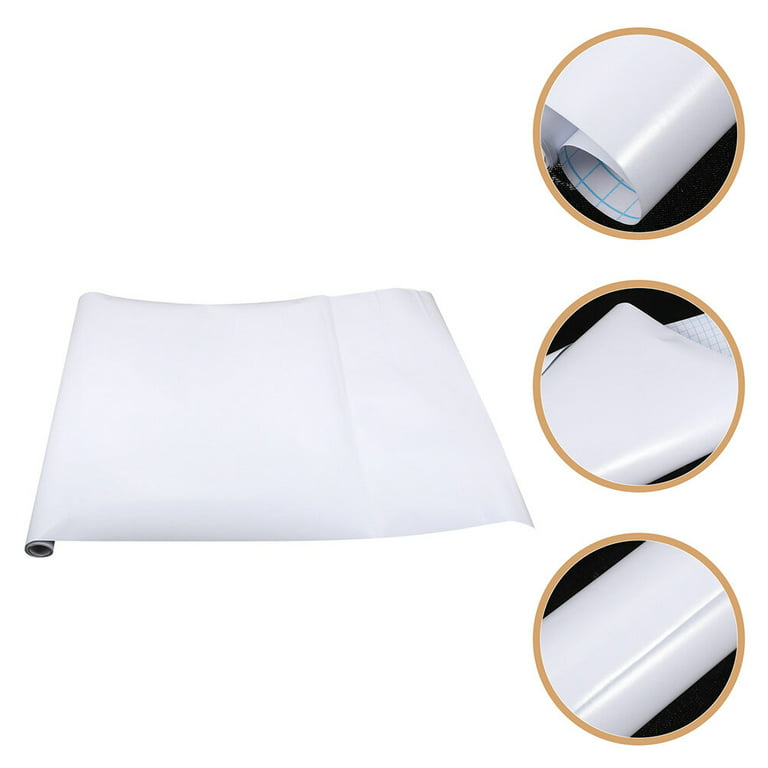 1 Set of Home Whiteboard Dry Erase Sheet Erasable White Board Sticker White  Board Sheet 