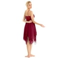 thumbnail image 3 of inhzoy Women's Elegant Lyrical Ballet Contemporary Dance Dresses Wine_Red L, 3 of 8