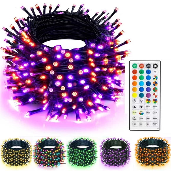Cadena de luces LED TW SHINE de 20 m, 200 LED que cambian de color, a prueba de agua
