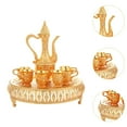 thumbnail image 6 of deevoka Turkish Coffee Pot Set Decanter and Glasses for Birthday Kitchen and Party gold, 6 of 9