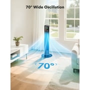 Tower Fan for Home, TaoTronics 36 Standing Floor Fan, 70° Oscillating Quiet Cooling Fan, Remote Control, 3 Modes, 3 Speeds, LED Display, 12H Timer