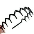 thumbnail image 4 of Headband Headband With Teeth Tooth Headband For Women Girls Plastic Wavy Hair Comb Headband Black Plastic Tooth Hair Comb Plastic Headband For Women Men Girl Hair Accessories,1Pc,Yellow,5.5x0.8", 4 of 7