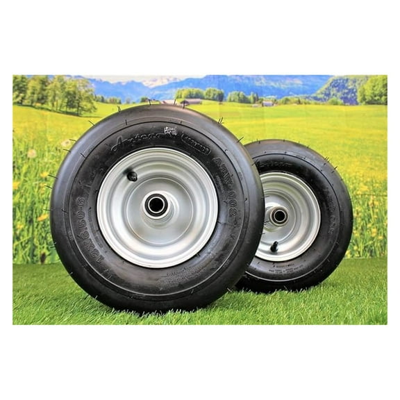 (Set of 2) Hustler Lawn Mower Part# 604717 - TIRE/WHEEL ASSY 13x6.50-6 - SD 54in & 60in