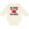 thumbnail image 3 of Inktastic My Cousin Loves Me Boys Boys or Girls Long Sleeve Baby Bodysuit, 3 of 5