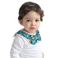 thumbnail image 2 of Hirioo Skull Cat for Baby Cotton Petal Bib Drool Bibs for Baby Boy Unisex, 2 of 9