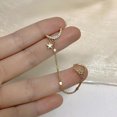 thumbnail image 4 of Funie 1Pc Moon Star Rhinestone Long Chain Drop Alloy Ear Cuff Earring for Outdoor, 4 of 8