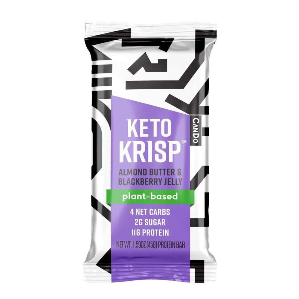 Keto Krisp Protein Snack Bars, Keto Friendly, Almond Butter Blackberry