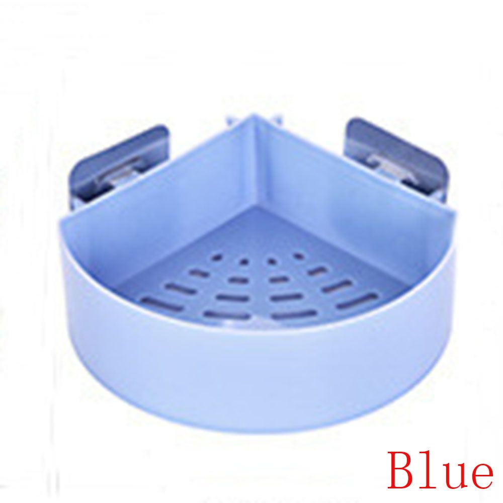 Hot Wall Mounted Free nail Plastic Shower Holder Corner Storage Rack Bathroom Shelf Shampoo