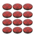 thumbnail image 1 of Unique Bargains 6 Pair M6x1.0 Red Plastic Universal Screw Mount Reflective Warning Reflector for Motorcycle Bicycle, 1 of 1