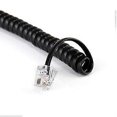 thumbnail image 4 of 5-Pack 4P4C Coiled Handset Cords, 3m Spiral Phone Cables for Landline Replacement, Black, 4 of 5
