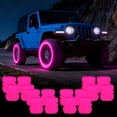 thumbnail image 6 of Glow in the Dark Tire Caps - Fluorescent Luminous ABS Air Covers for Cars Trucks SUV Motorcycle and Bike Wheels, 6 of 7