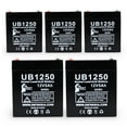 thumbnail image 5 of 5x Pack - Compatible Technacell 80018 Battery - Replacement UB1250 Universal Sealed Lead Acid Battery (12V, 5Ah, 5000mAh, F1 Terminal, AGM, SLA) - Includes 10 F1 to F2 Terminal Adapters, 5 of 10