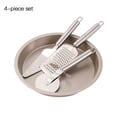 thumbnail image 1 of Juego de 4 bandejas para hornear Pizza, rueda de Pizza, cepillo antiadherente para queso, raspador, bandeja para pasteles, utensilios para hornear de cocina kenally HA8903-00B, 1 of 7