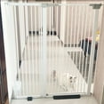 thumbnail image 3 of Magicorange Baby Safety Gate, Extra Tall 41 inch, Extra Wide 29.9" to 43.7" Pet Gate for Stairs and Doorway, No Drilling Pressure Mount Kit, White, 3 of 8