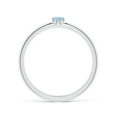 thumbnail image 2 of Angara Natural 0.15 Ct. Aquamarine Solitaire Ring in Sterling Silver for Women (Ring Size: 11.5), 2 of 9