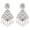 White, variant on Indian Oxidized Jewellery Boho Vintage Tribal Jhumka Jhumki Hook Earrings for Women