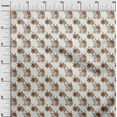 thumbnail image 3 of oneOone Velvet White Fabric Floral Craft Projects Decor Fabric Printed By The Yard 58 Inch Wide, 3 of 4