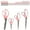 4 Units Pink, variant on BambooMN Titanium Softgrip Scissors Set - Pinking, Sewing, Arts, Crafts, Office - 10 Sets of 4 - Blue w/Yellow