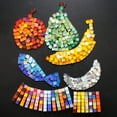 thumbnail image 5 of HomeLife Mosaic Patches 225pcs 0.39" DIY Small Particle Glitter Fake Crystal Colorful Mosaic Tiles Glass Mosaic Tiles, 5 of 13