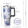thumbnail image 2 of Modern 40oz Tumbler– Stainless Steel Insulated Tumbler with Handle and Straw, Large Capacity Travel Cup for Hot & Cold Drinks, 2 of 7