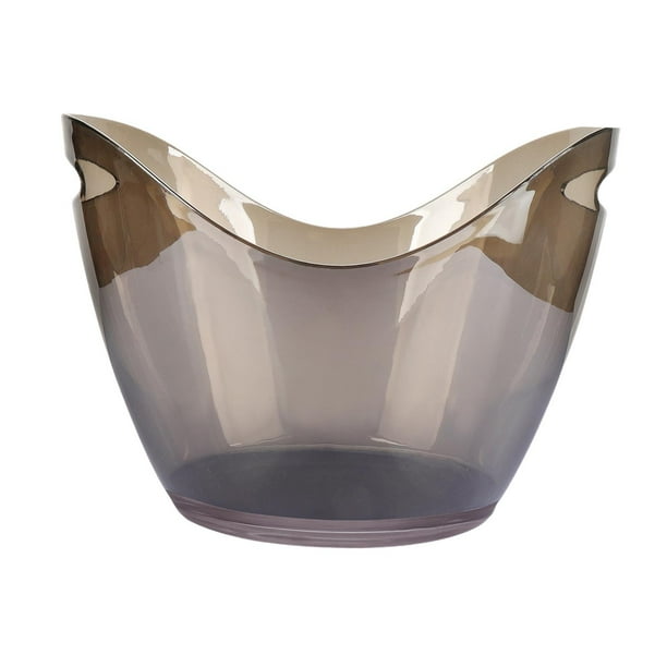Naiovety 8 Liter Plastic Wine/champagne Ice Bucket Bar House Gift Restaurant Clear Hotel Barra de herramientas