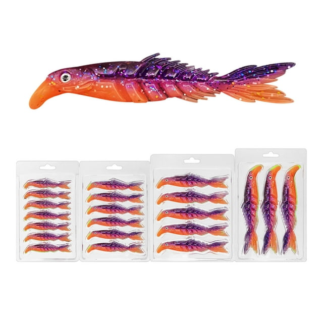 Mino Fish Road Ya Bicolore Multi Poisson Appât Souple Multicolore Multi Taille Ciseaux Queue de Poisson Appât Faux Appât Souple