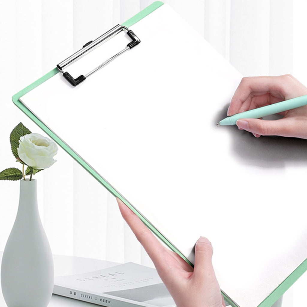 4Pcs/Pack Clipboard with Retactable Hanging Hook 12x8In Conference Writing Board