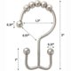 thumbnail image 4 of Bathroom Rust-proof Mountain-shaped Ball Shower Curtain Sliding Hook Ring (silver), 4 of 5