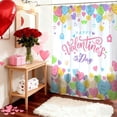 thumbnail image 3 of Valentines Shower Curtain Conversation Heart Bathroom Shower Curtain Valentine Candy Love Hearts Shower Curtains Bathtub Decor with 12 Hooks 72x72 Inches, 3 of 7