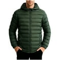thumbnail image 2 of Mens Lightweight Jackets Sevevn Men's Lightweight Winter Jackets Warm Puffer Jacket Quilted Winter Coat with Hood, 2 of 8