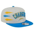 thumbnail image 3 of Men's New Era Stone/Powder Blue Los Angeles Chargers Athletic Golfer Snapback Hat, 3 of 6