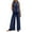 Dark Blue, variant on LLYWEY Wide Leg Pants Sets Women 2 Piece Outfits Summer Casual Loose Crew Neck Sleeveless Tank Tops and Elastic Waist Pull on Long Pants Two Piece Outfit Sets New-20 Beige XXL