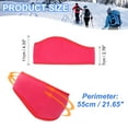 thumbnail image 2 of Uxcell Ear Warmer Headband, Polar Fleece Ear Warmer Winter Stretchy Running Sweatband Outdoor Essential for Skiing Rose Red, 2 of 7