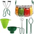 thumbnail image 1 of Lawei 8 Pcs Canning Kit, Stainless Steel Canning Supplies Starter Kit, Canning Rack Canning Essentials Tools Set for Mason Jars Home Canning Jars, Kitchen Tool Anti-Scald Clip Suit, 1 of 7