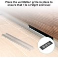thumbnail image 4 of Air Grilles - 2 Pieces - Skirting board ventilation grille - Aluminum alloy - With screws - Ventilation covers - Heat dissipation - Ventilation holes - Ventilation hood - Suitable for kitchen, bathro, 4 of 5