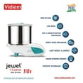 thumbnail image 2 of Vidiem Jewel Mini 1.5L Wet Grinder - Lightweight 110V/ 90W with its Motor RPM 1440 and Drum RPM 150, 2 of 7