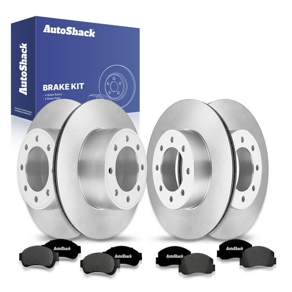 AutoShack Front Vented & Rear Vented Brake Rotors   Ceramic Pads 12-PC Brake Kit Replacement for 2012 Ford F-250 Super Duty 2010 Ford F-250 Super Duty