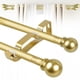 thumbnail image 1 of Juego de Barras Dobles para Cortinas Guankai 30-60" Metal Dorado, 1 of 8