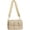 Beige Strap, variant on Puffer shoulder bag Nylon padded woven handbag designer crossbody women down purse