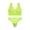 A-Green, variant on Women 2 Piece Underwear Set U Neck Wide Strap Ribbed Workout Sets Wireless Padded Racerback Bra & Low Rise Seamless Brief B-Orange
