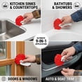 thumbnail image 4 of 9 in 1 Caulk Remover and Sealing Tool – Silicone Sealant Filling Applicator with Multiple Radii – Versatile Grout Smoothing Tool for Bathroom Kitchen Window (Red+Green), 4 of 6