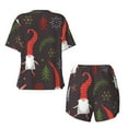 thumbnail image 5 of Naloa Cute Christmas Gnomes Women's Short-Sleeved Pajama Set, Loungewear, Summer pajamas, Breathable Cozy - XX-Large, 5 of 9