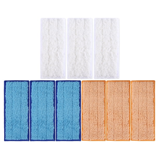 Toystoory Almohadilla de trapeador de microfibra Paño de barrido Almohadillas de limpieza para interiores Blanco Electrodomésticos Azul, Amarillo, Blanco 7x18cm Toystoory JJ23689-01