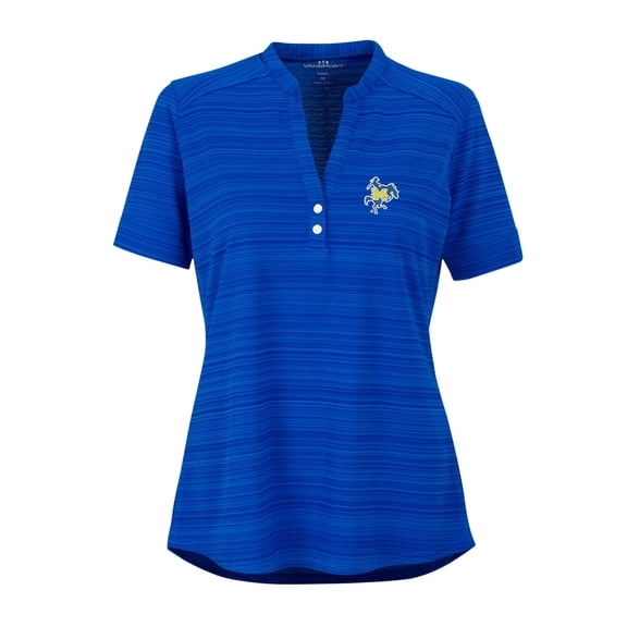 Women's Royal McNeese State Cowboys Strata Textured Henley Shirt