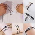 thumbnail image 2 of Venta Caliente Pareja Pulsera De Aleación Tai Chi Gossip Trenzado Diamante, 2 of 4