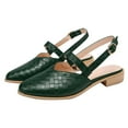 thumbnail image 4 of DPTALR Chaussures Plates Pointues pour Femmes Chaussures Décontractées Tissées Sandales Confortables Solides, 4 of 4