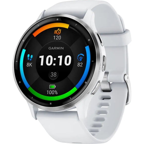 Refurbished (Good) Garmin Venu 3 GPS 45mm Smartwatch - Silver Stainless Steel Bezel and Whitestone Case (010-02784-00)